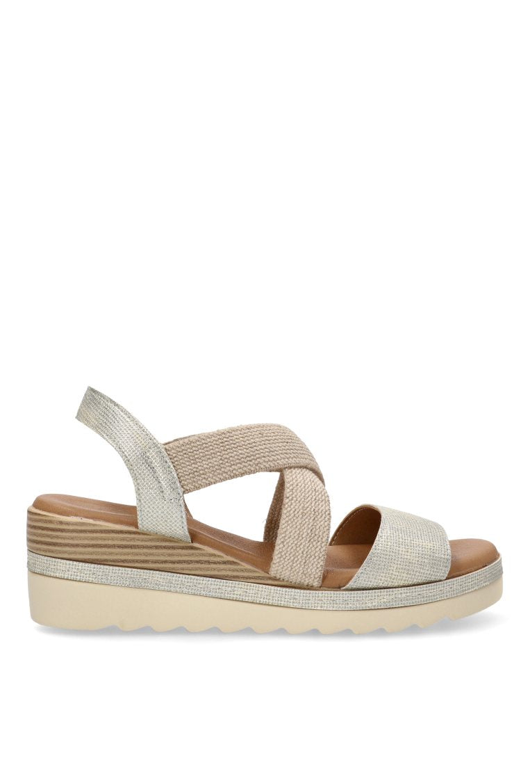 SANDALIA CRUZADA DELOS 40010 ARMONY MUJER PLATA