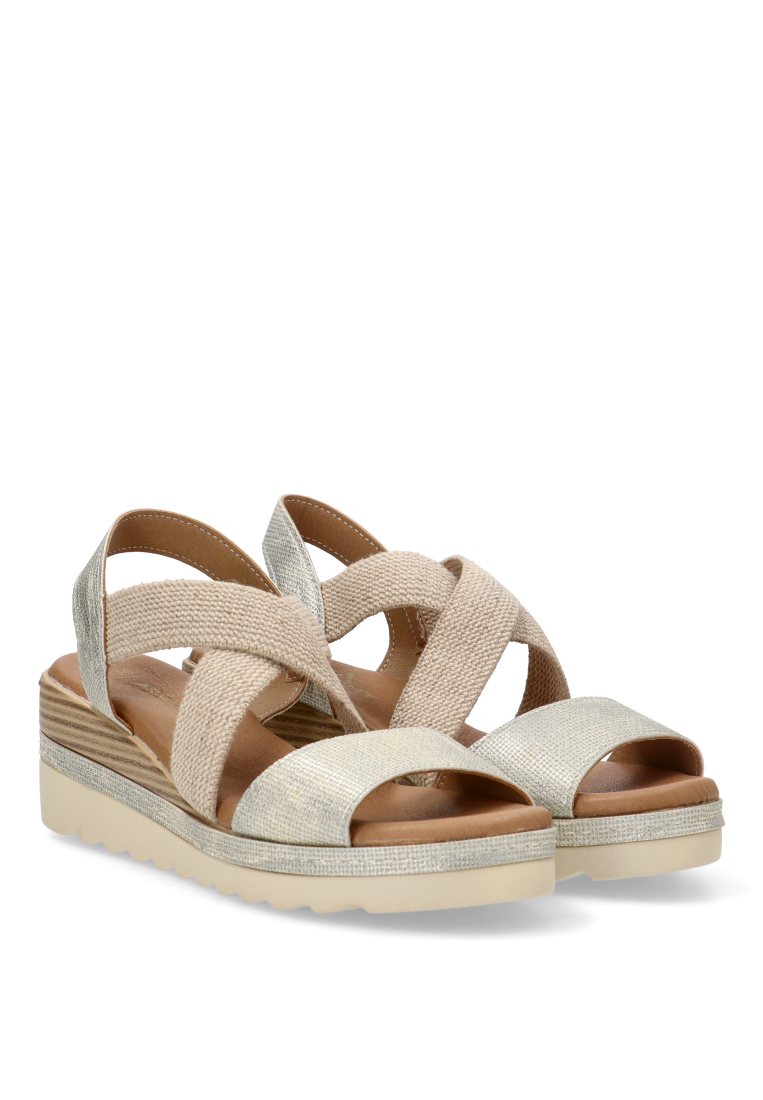SANDALIA CRUZADA DELOS 40010 ARMONY MUJER PLATA