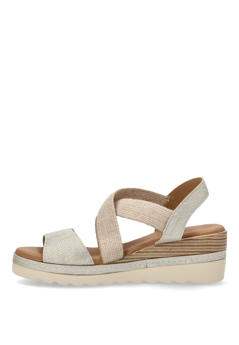 SANDALIA CRUZADA DELOS 40010 ARMONY MUJER PLATA