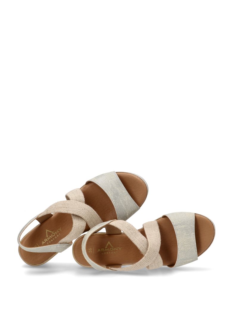 SANDALIA CRUZADA DELOS 40010 ARMONY MUJER PLATA