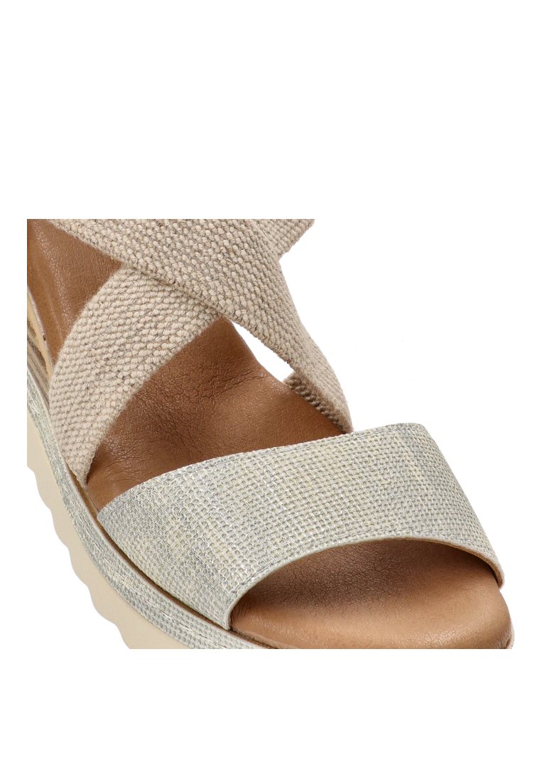 SANDALIA CRUZADA DELOS 40010 ARMONY MUJER PLATA