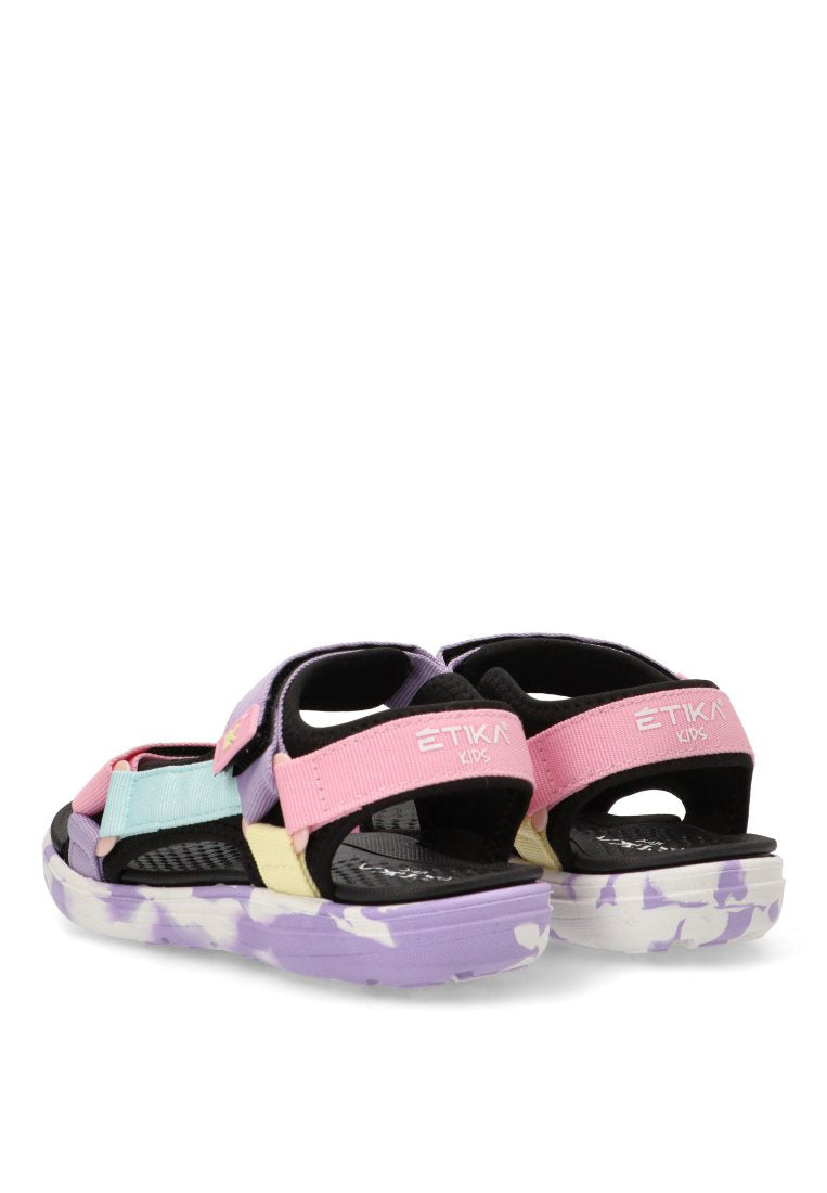 SANDALIA CALIFORNIANA VELCRO CALARREONA 17216 ETIKA NIyA MULTICOLOR