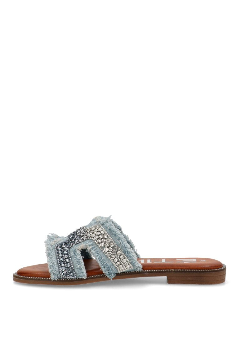 SANDALIA PLANA VAQUERA TROPEA 10050 ETIKA MUJER AZUL