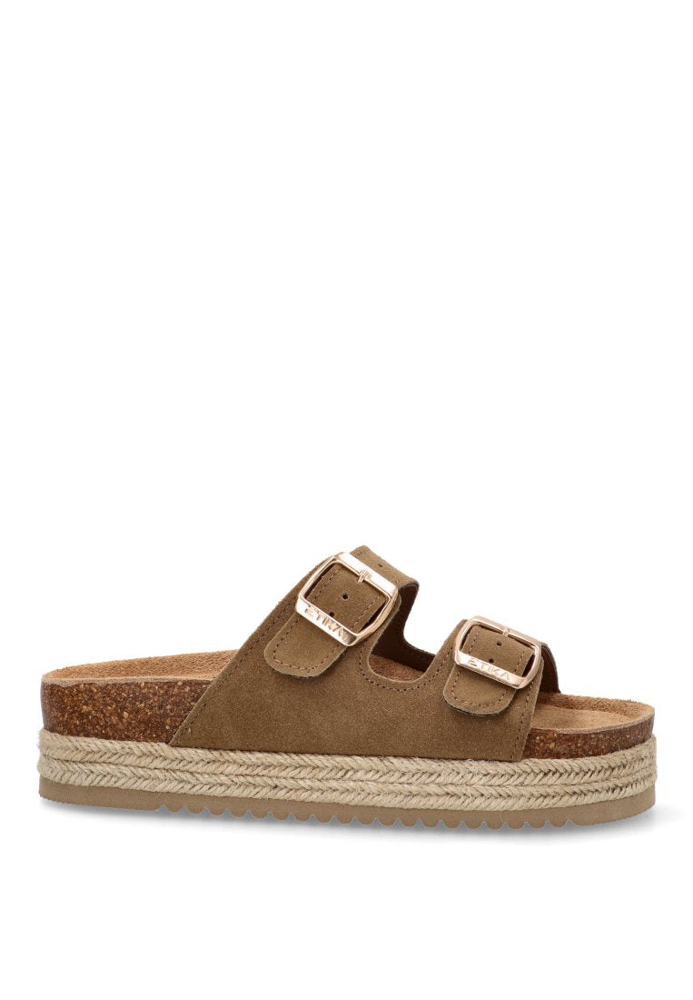 SANDALIAS BIO PISO DOBLE GALIOTA 10061 ETIKA MUJER TAUPE