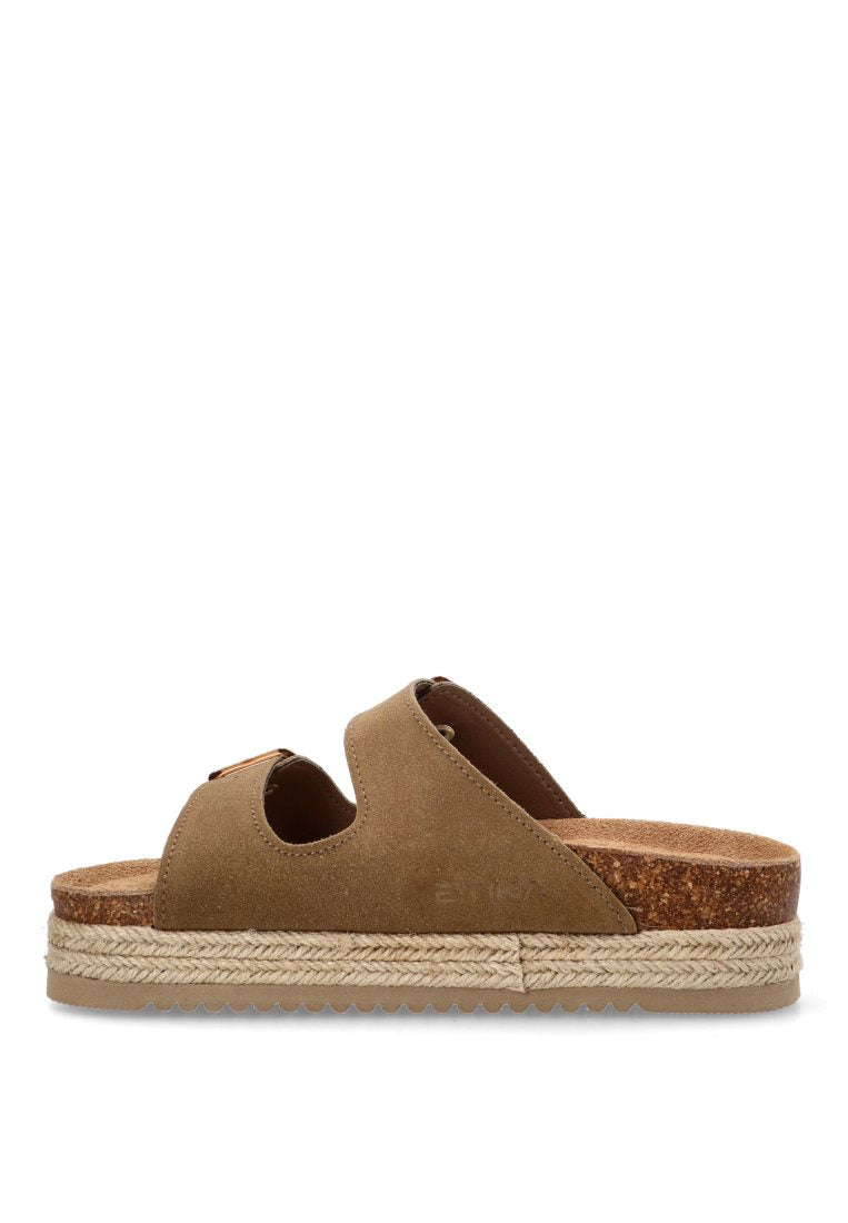 SANDALIAS BIO PISO DOBLE GALIOTA 10061 ETIKA MUJER TAUPE