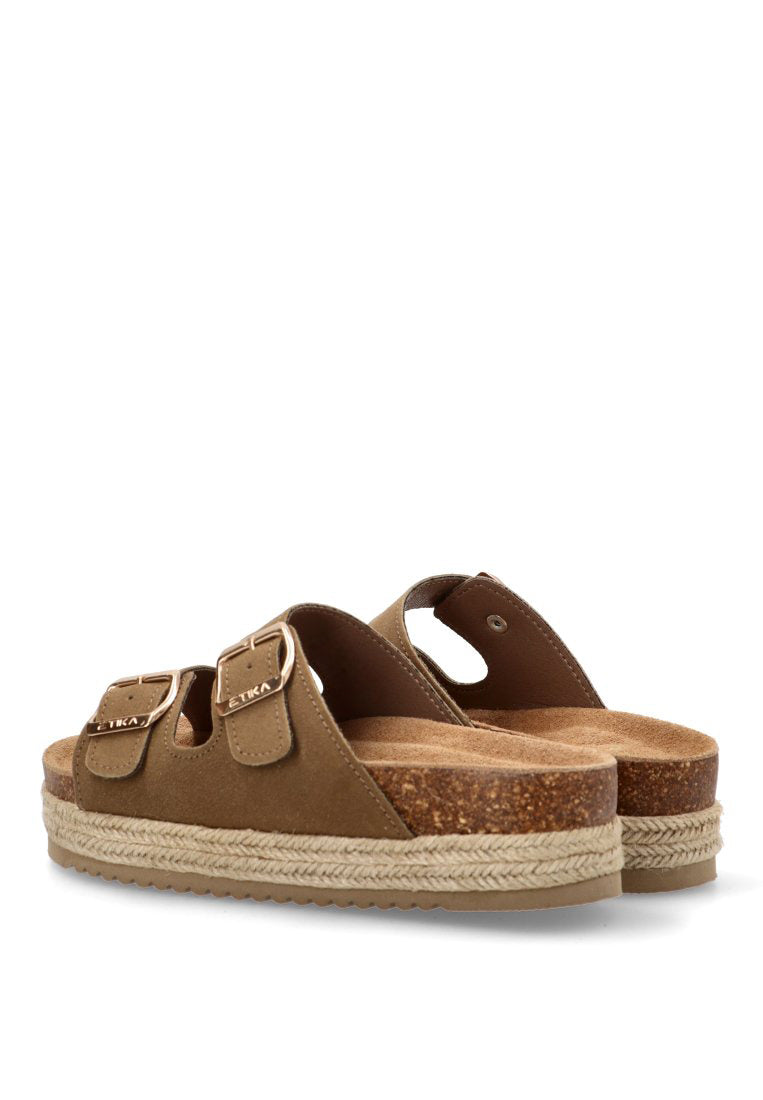 SANDALIAS BIO PISO DOBLE GALIOTA 10061 ETIKA MUJER TAUPE