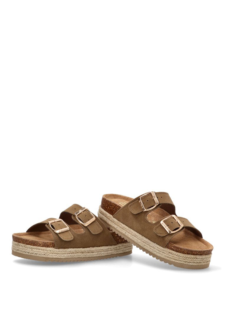 SANDALIAS BIO PISO DOBLE GALIOTA 10061 ETIKA MUJER TAUPE