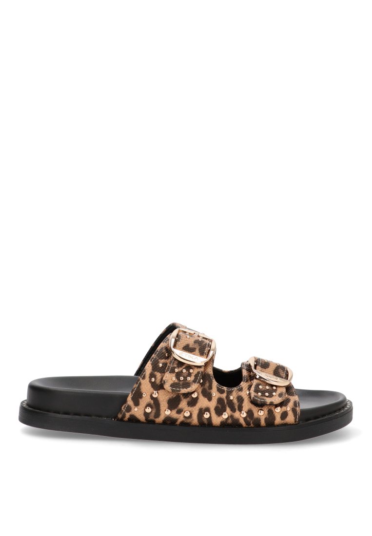 SANDALIA DE TACHAS YAROS 10072 ETIKA MUJER LEOPARDO