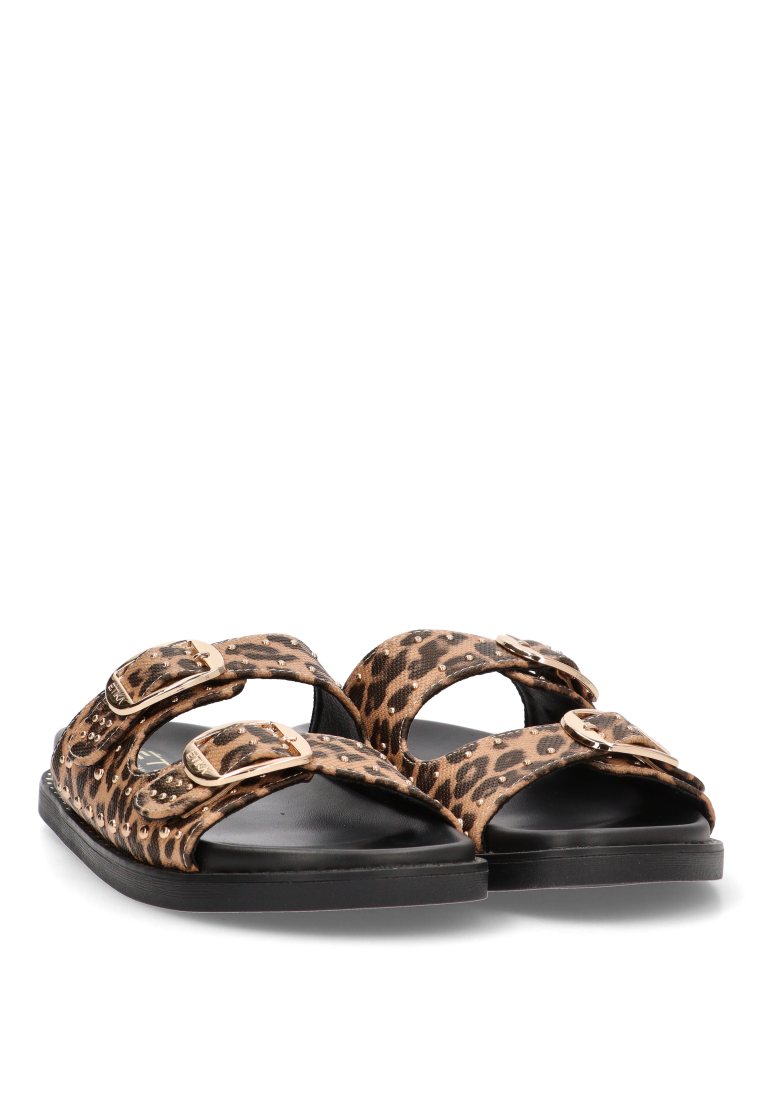 SANDALIA DE TACHAS YAROS 10072 ETIKA MUJER LEOPARDO