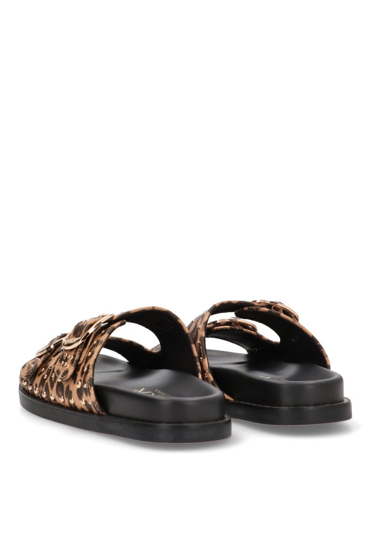 SANDALIA DE TACHAS YAROS 10072 ETIKA MUJER LEOPARDO