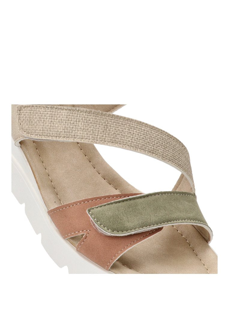 SANDALIA VELCRO CRUZADA PALMONES 40006 ARMONY MUJER NUDE