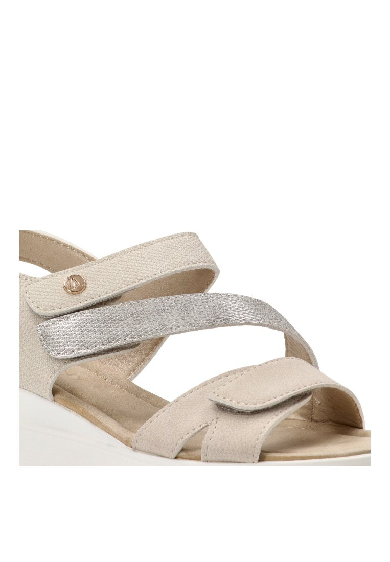 SANDALIA VELCRO CRUZADA PALMONES 40006 ARMONY MUJER BEIGE