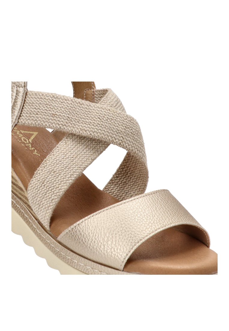 SANDALIA CRUZADA DELOS 40010 ARMONY MUJER ORO