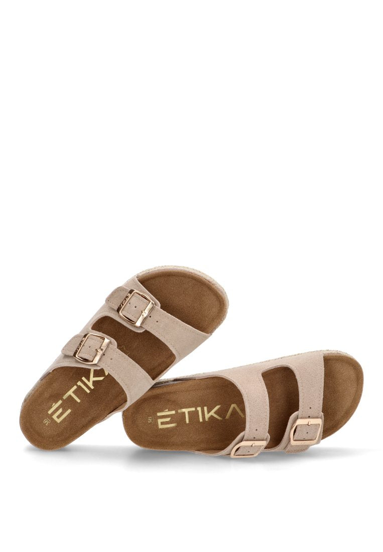 SANDALIAS BIO PISO DOBLE GALIOTA 10061 ETIKA MUJER BEIGE