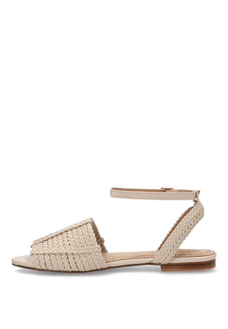 SANDALIA PLANA 10018 ETIKA MUJER BEIGE