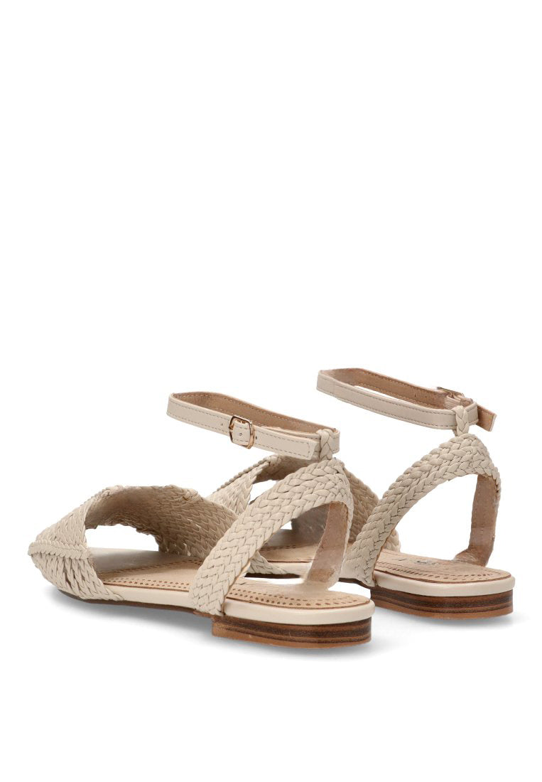 SANDALIA PLANA 10018 ETIKA MUJER BEIGE