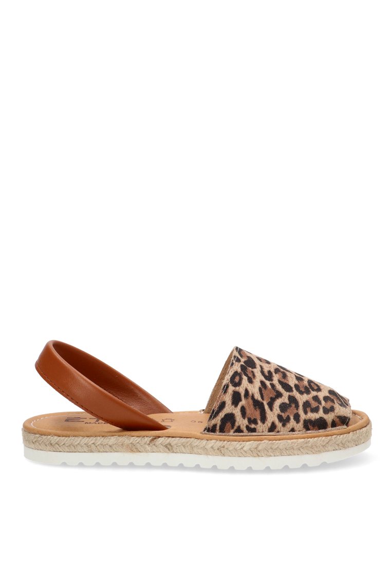 MENORQUINA PISO DE ESPARTO CHIARA 10082 ETIKA MUJER LEOPARDO