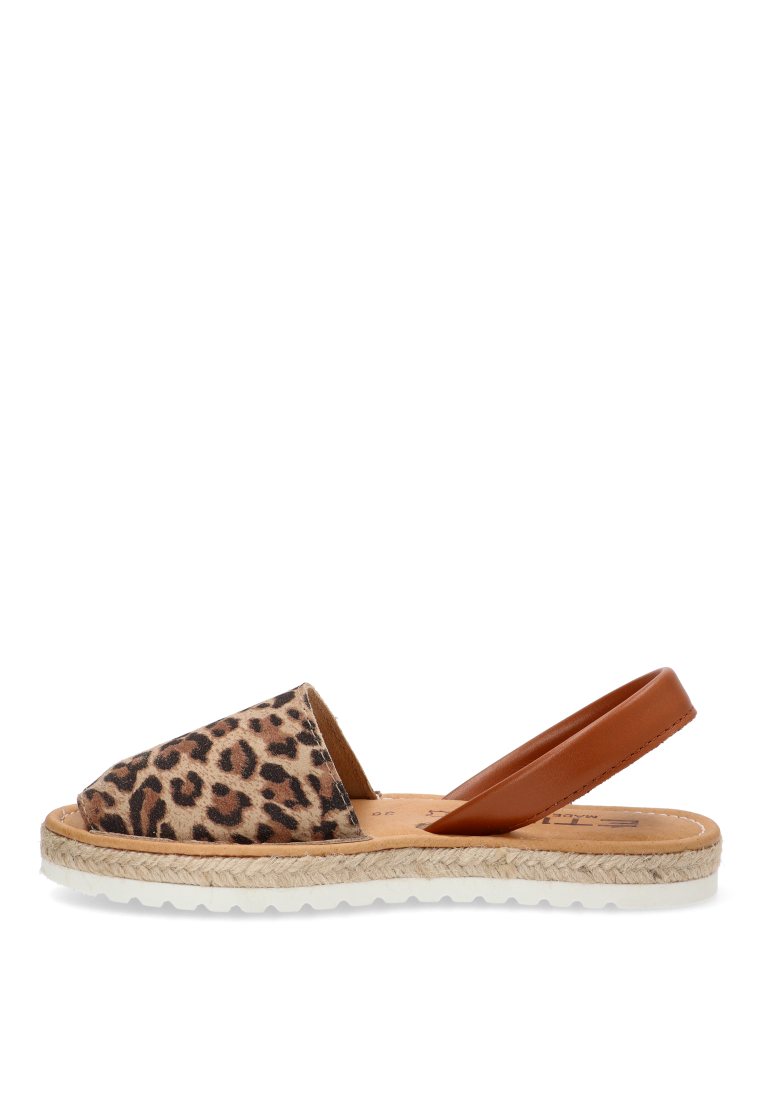 MENORQUINA PISO DE ESPARTO CHIARA 10082 ETIKA MUJER LEOPARDO