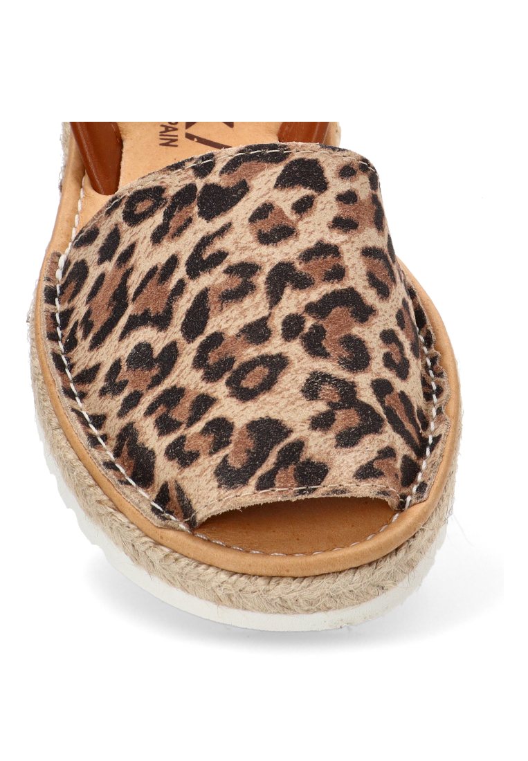MENORQUINA PISO DE ESPARTO CHIARA 10082 ETIKA MUJER LEOPARDO