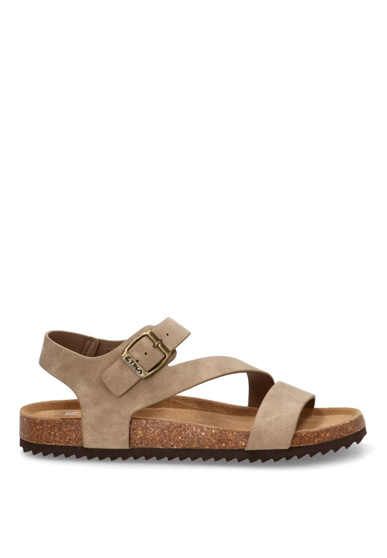 SANDALIA BIO CRUZADA ETIKA 41021 MONDELLO HOMBRE MARRoN