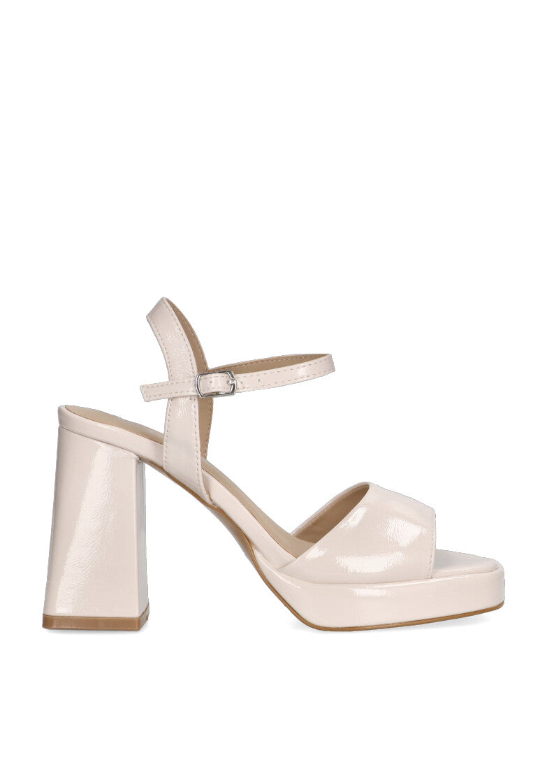 SANDALIA TACON CHAROL 90006 ETIKA BETLEM COLOR BEIGE MUJER