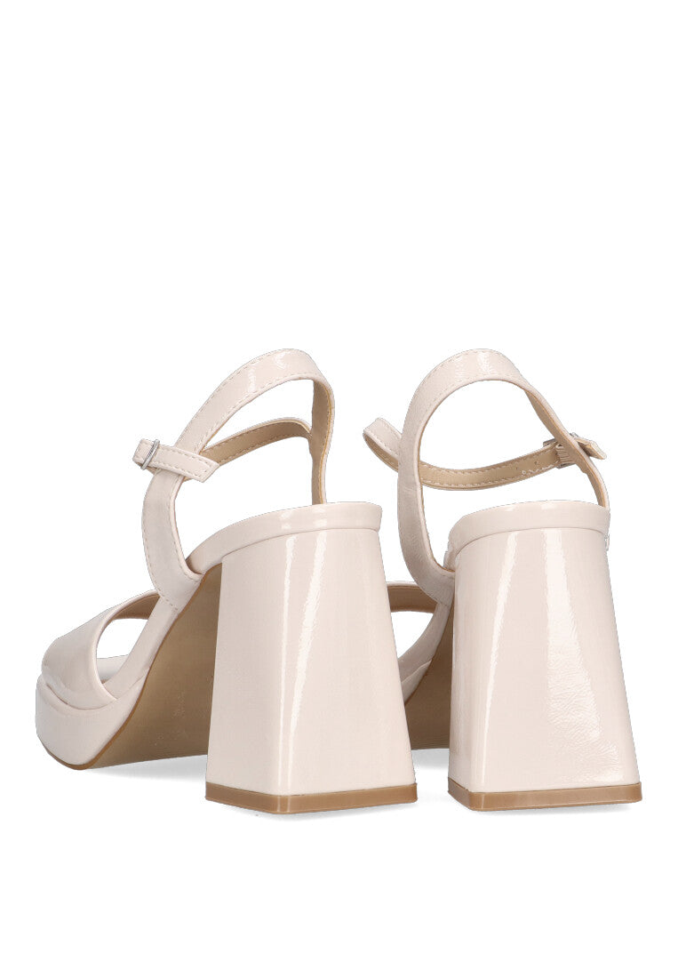 SANDALIA TACON CHAROL 90006 ETIKA BETLEM COLOR BEIGE MUJER