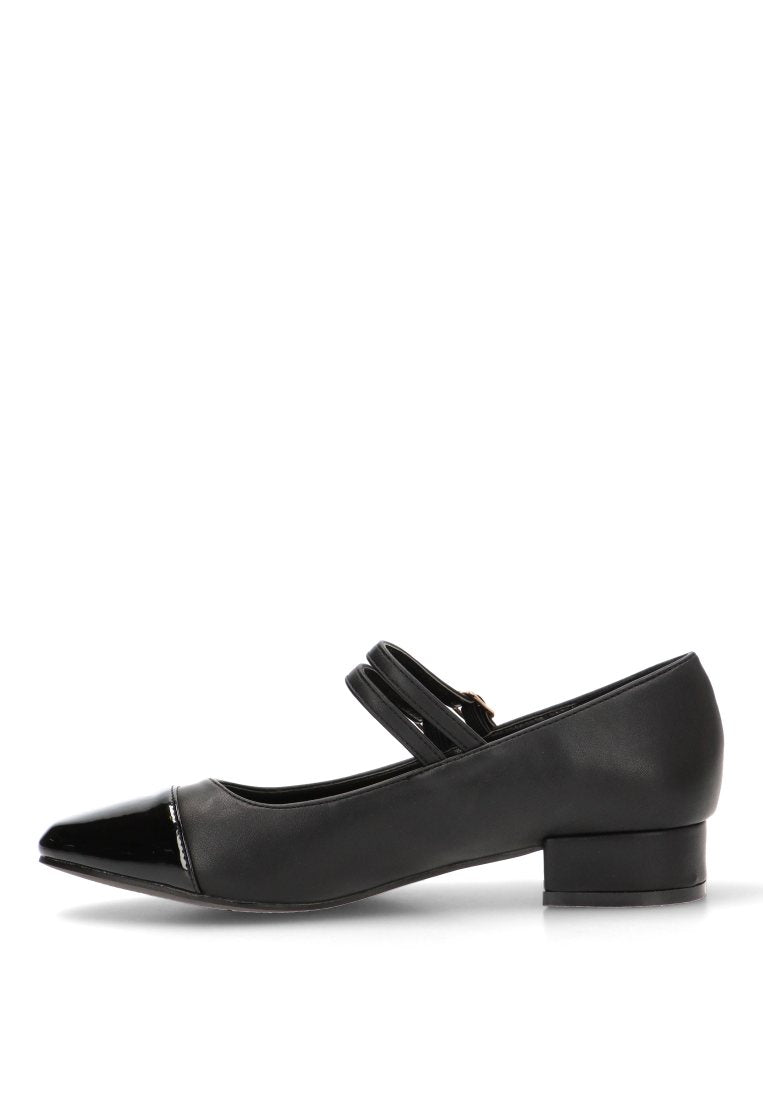 MOCASINES DOBLE HEBILLA THALIA 63306 ETIKA MUJER NEGRO