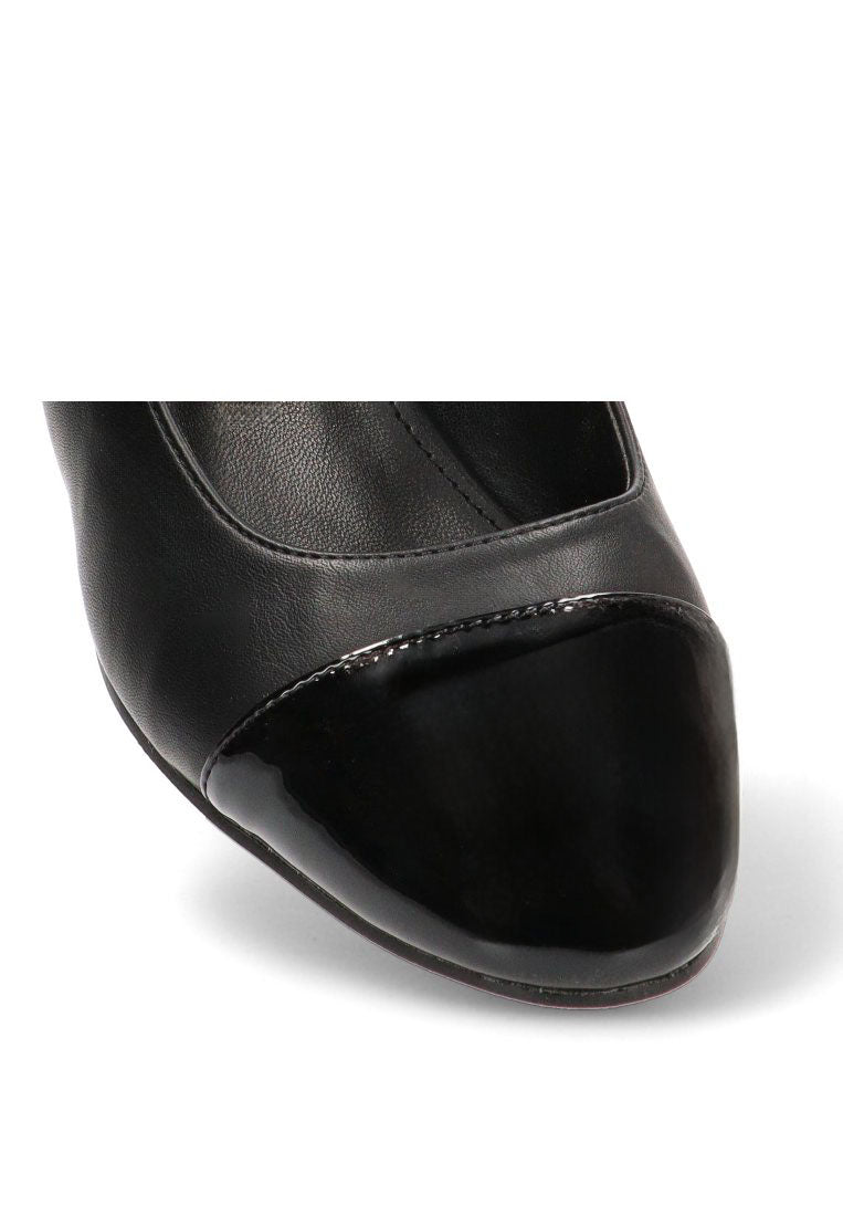 MOCASINES DOBLE HEBILLA THALIA 63306 ETIKA MUJER NEGRO