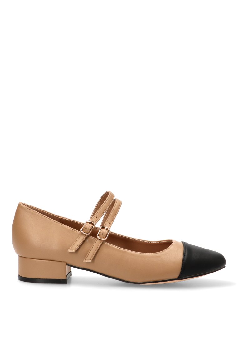 MOCASINES DOBLE HEBILLA THALIA 63306 ETIKA MUJER CAMEL