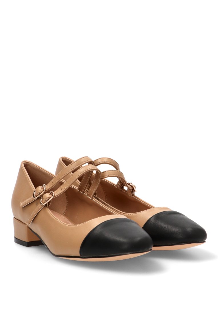 MOCASINES DOBLE HEBILLA THALIA 63306 ETIKA MUJER CAMEL