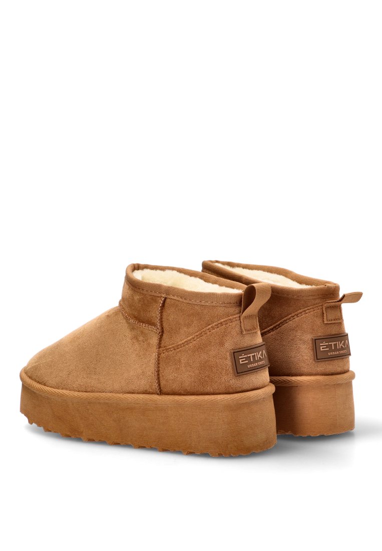 BOTIN BAJO PELO GIULIA 01 10912 ETIKA MUJER CAMEL
