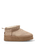 BOTIN BAJO PELO GIULIA 01  ETIKA 10912, MUJER TAUPE Taupe