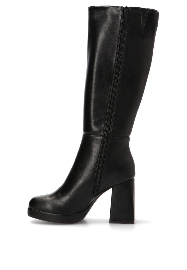 BOTA TACON ALTO TURIN 01 42414 ETIKA MUJER NEGRO