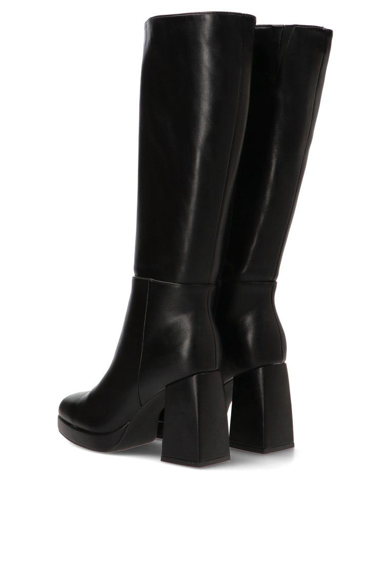 BOTA TACON ALTO TURIN 01 42414 ETIKA MUJER NEGRO