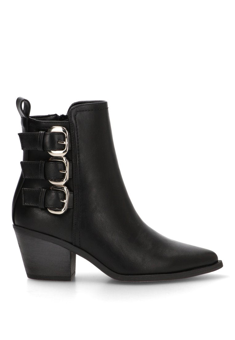 BOTIN 3 HEBILLAS MUSSE 110548 ETIKA MUJER NEGRO