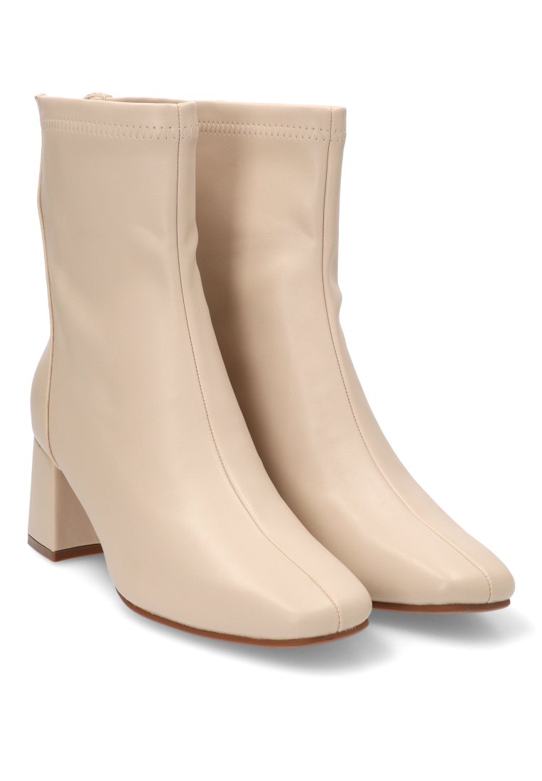 BOTIN CREMALLERA CAGLIARI 32015 ETIKA MUJER BEIGE