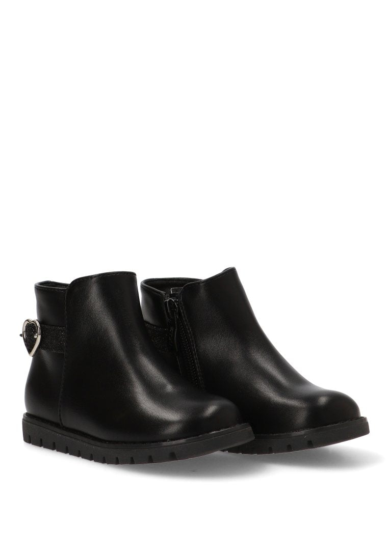 BOTIN HEBILLA CORAZON ROMA 110558 ETIKA NIyA NEGRO