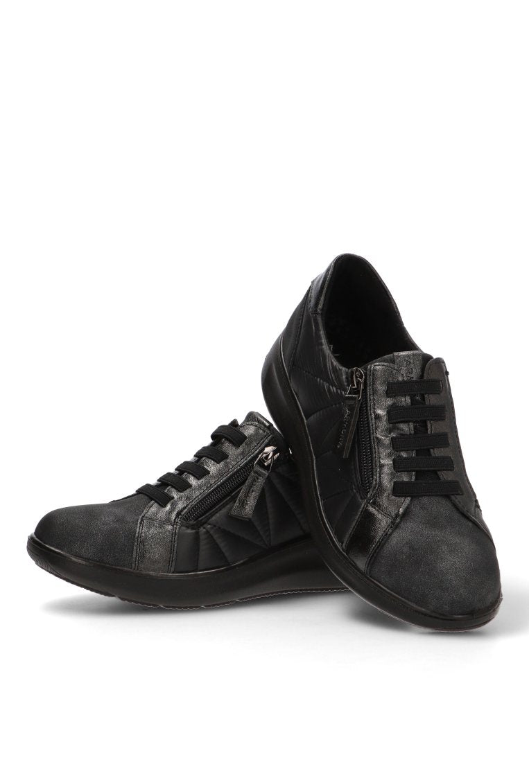 MOCASIN ACOLCHADO CREMALLERA 60014 ARMONY MUJER NEGRO