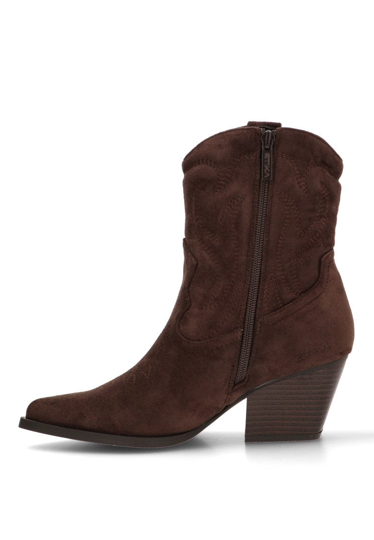 BOTIN CAMPERO PESPUNTES MARIE 110542 ETIKA MUJER MARRoN