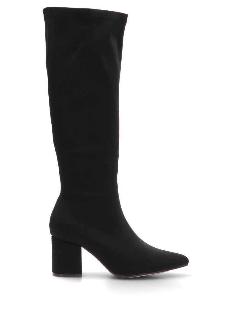 BOTA ALTA PUNTERA FINA JULIETTE 01 32018 ETIKA MUJER NEGRO