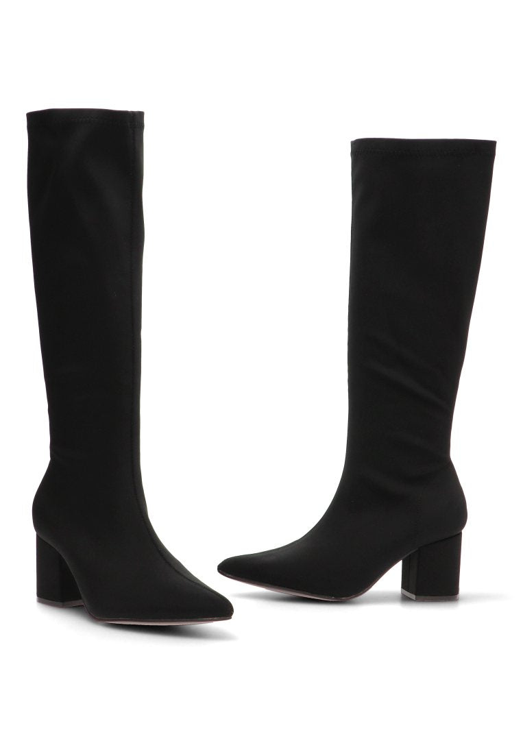 BOTA ALTA PUNTERA FINA JULIETTE 01 32018 ETIKA MUJER NEGRO