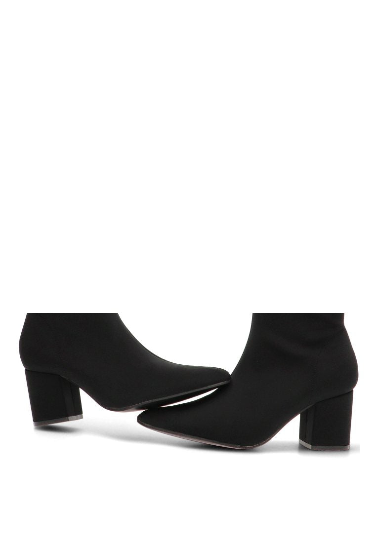 BOTA ALTA PUNTERA FINA JULIETTE 01 32018 ETIKA MUJER NEGRO