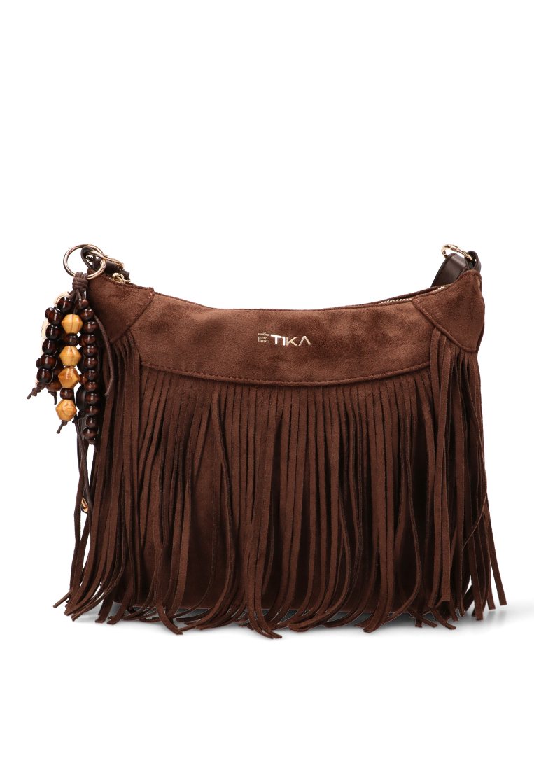 BANDOLERA FLECOS 8153 ETIKA MUJER COFFEE