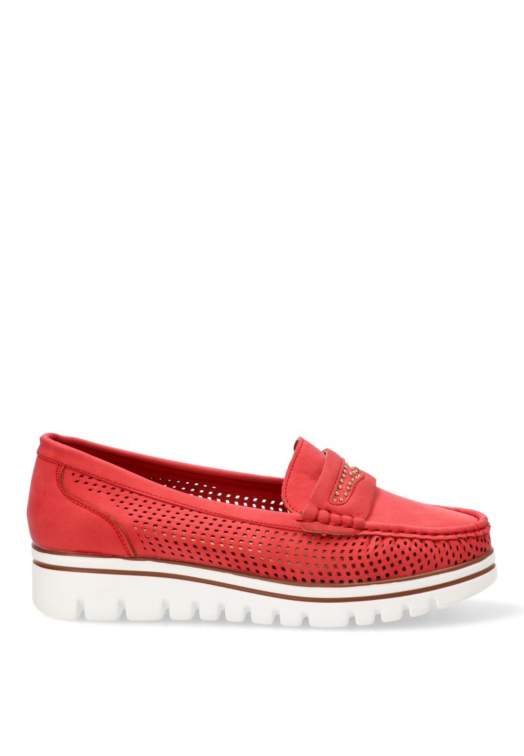 MOCASINES CALADOS 68010 ARMONY MUJER ROJO