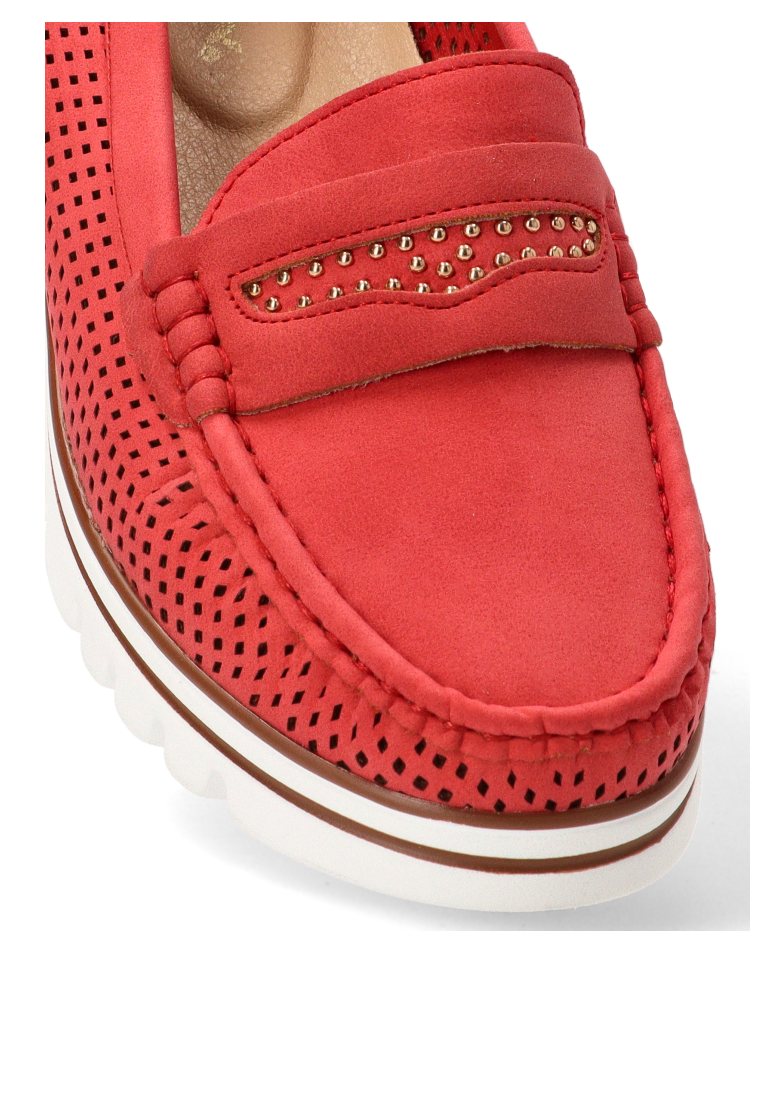 MOCASINES CALADOS 68010 ARMONY MUJER ROJO
