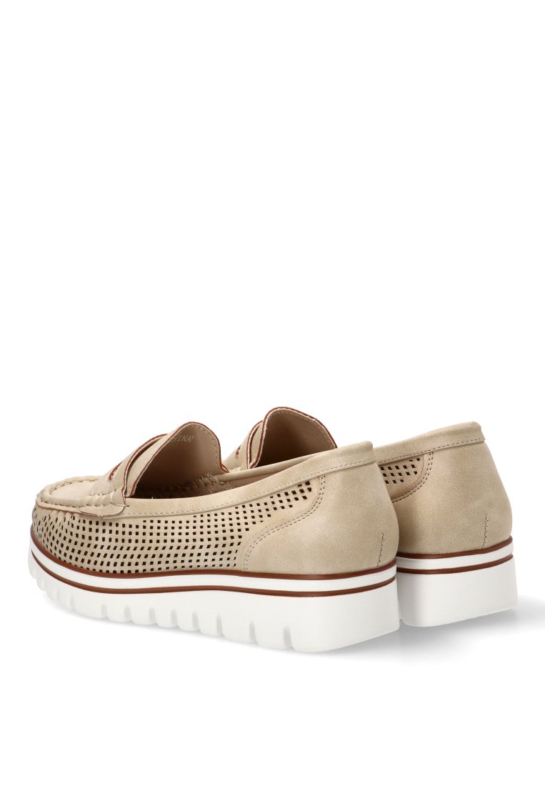 MOCASINES CALADOS 68010 ARMONY MUJER BEIGE