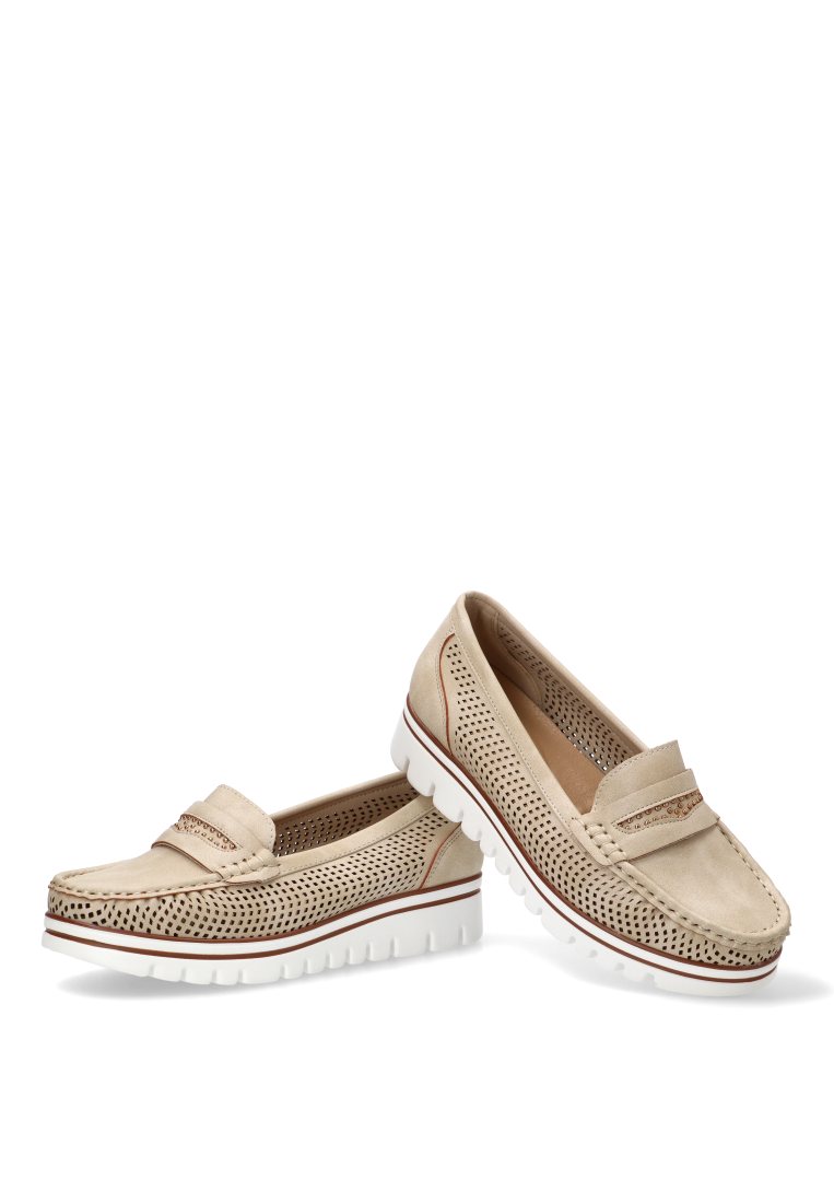 MOCASINES CALADOS 68010 ARMONY MUJER BEIGE