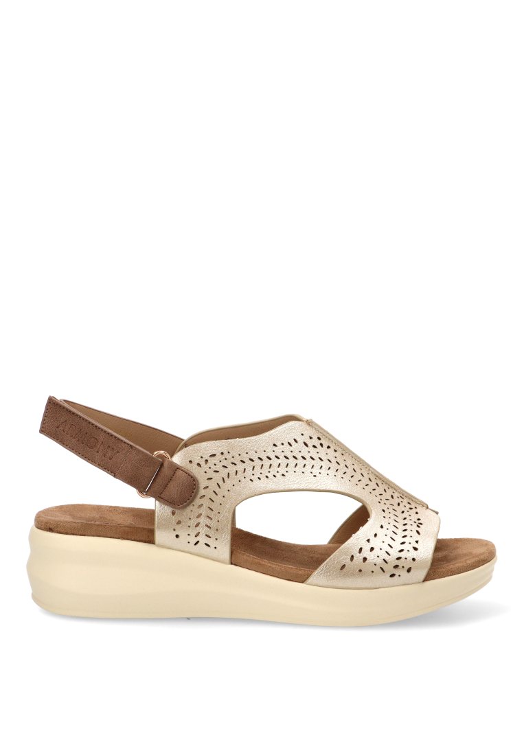 SANDALIA CALADA ORO ALISIO 40019 ARMONY MUJER ORO