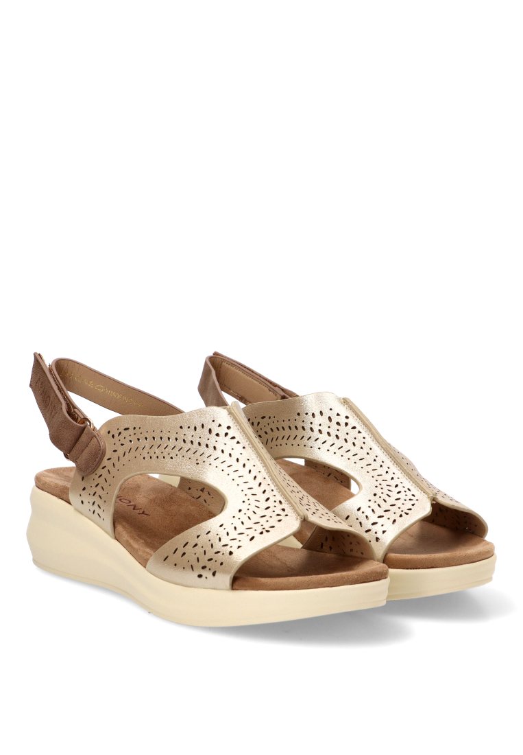 SANDALIA CALADA ORO ALISIO 40019 ARMONY MUJER ORO