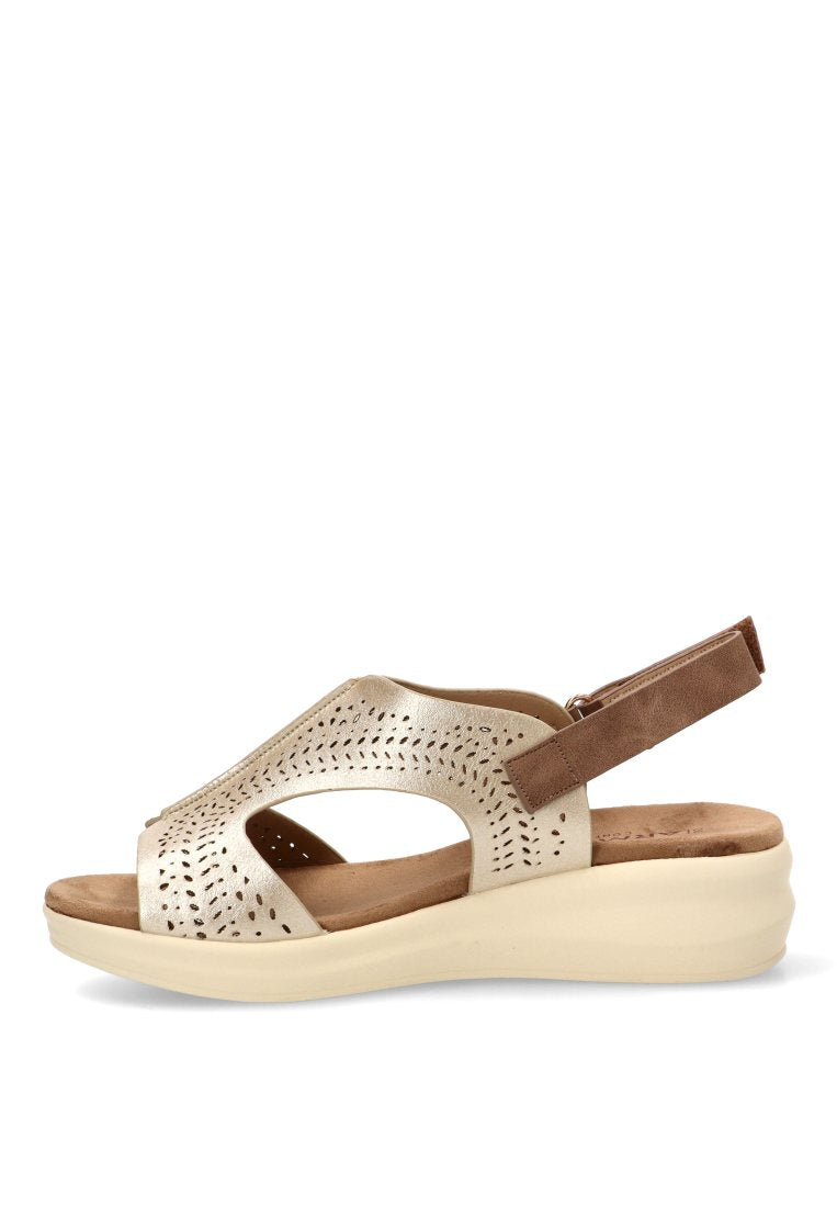 SANDALIA CALADA ORO ALISIO 40019 ARMONY MUJER ORO